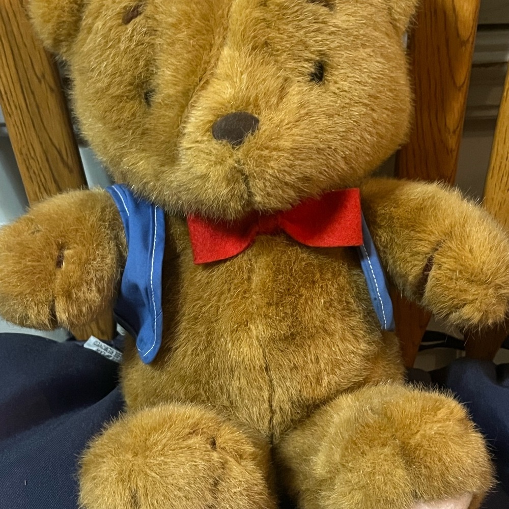 Sanrio vintage  tippy the bear 🐻 Brown Stuffed Bear/ hello kitty and friends. - Picture 7 of 7